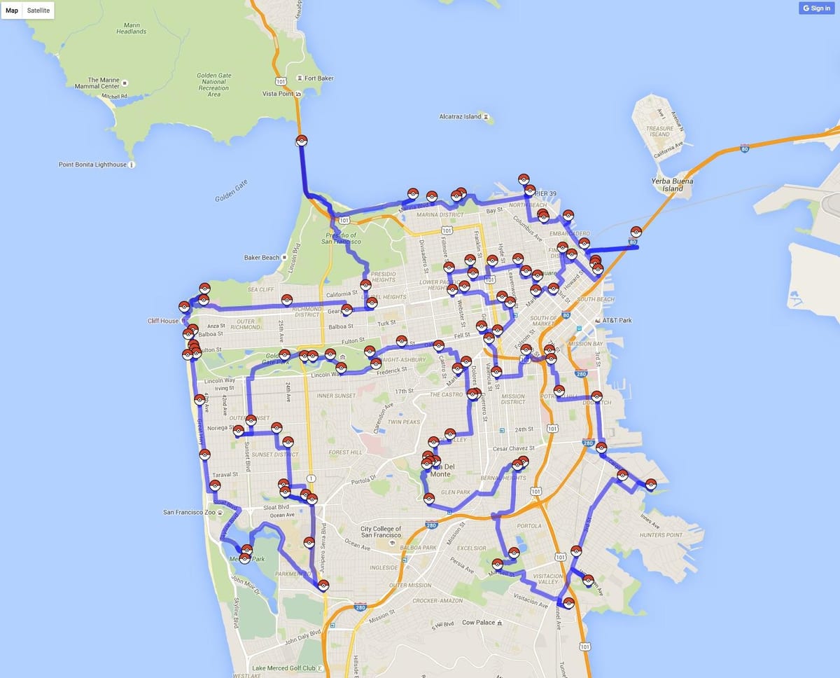 نقشه از San Francisco, عکس