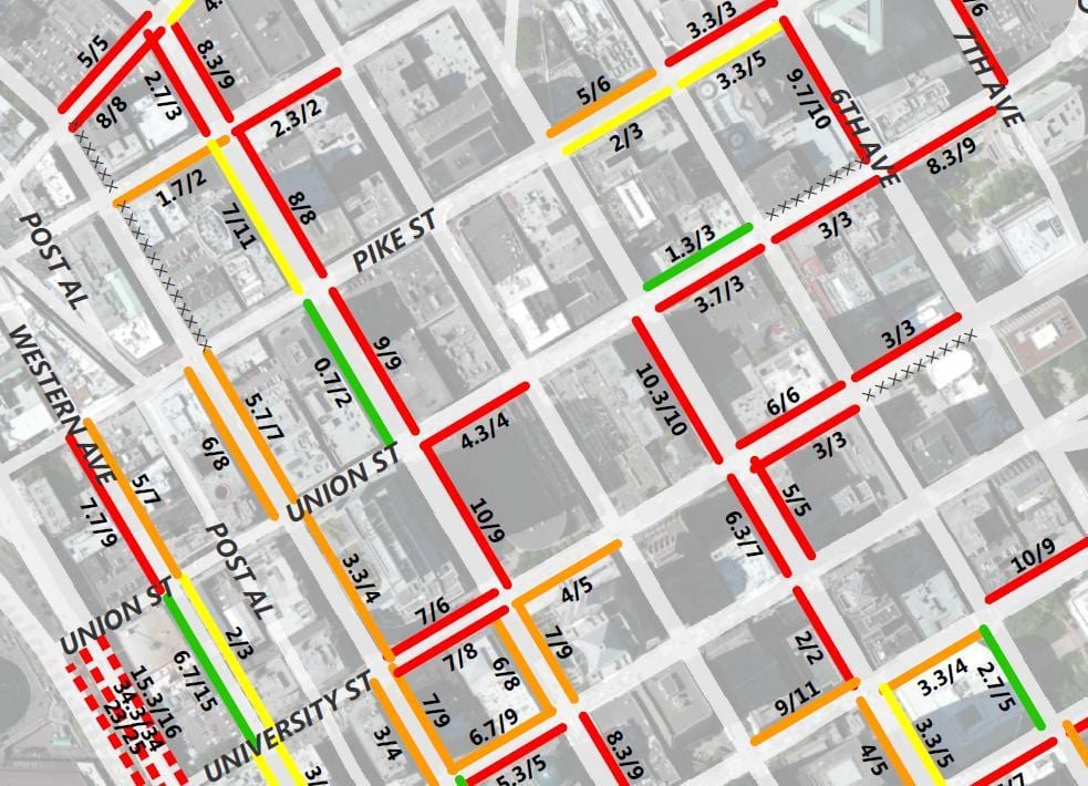 نقشه از San Francisco 2 ساعته پارکینگ