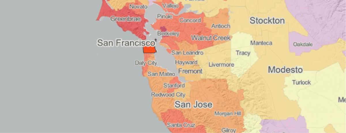 نقشه از mapp سان فرانسیسکو