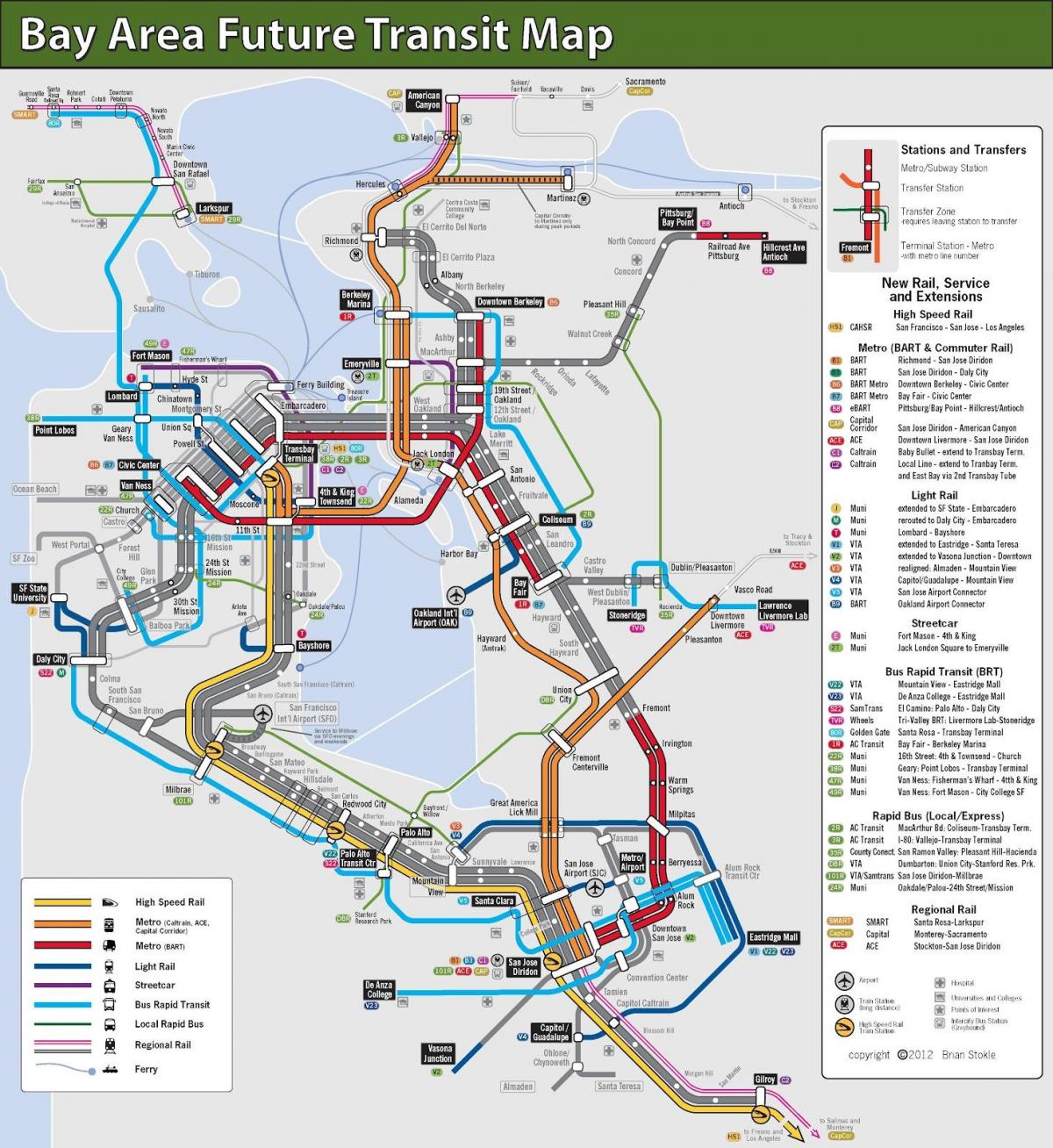 سان فرانسیسکو جرم حمل و نقل نقشه