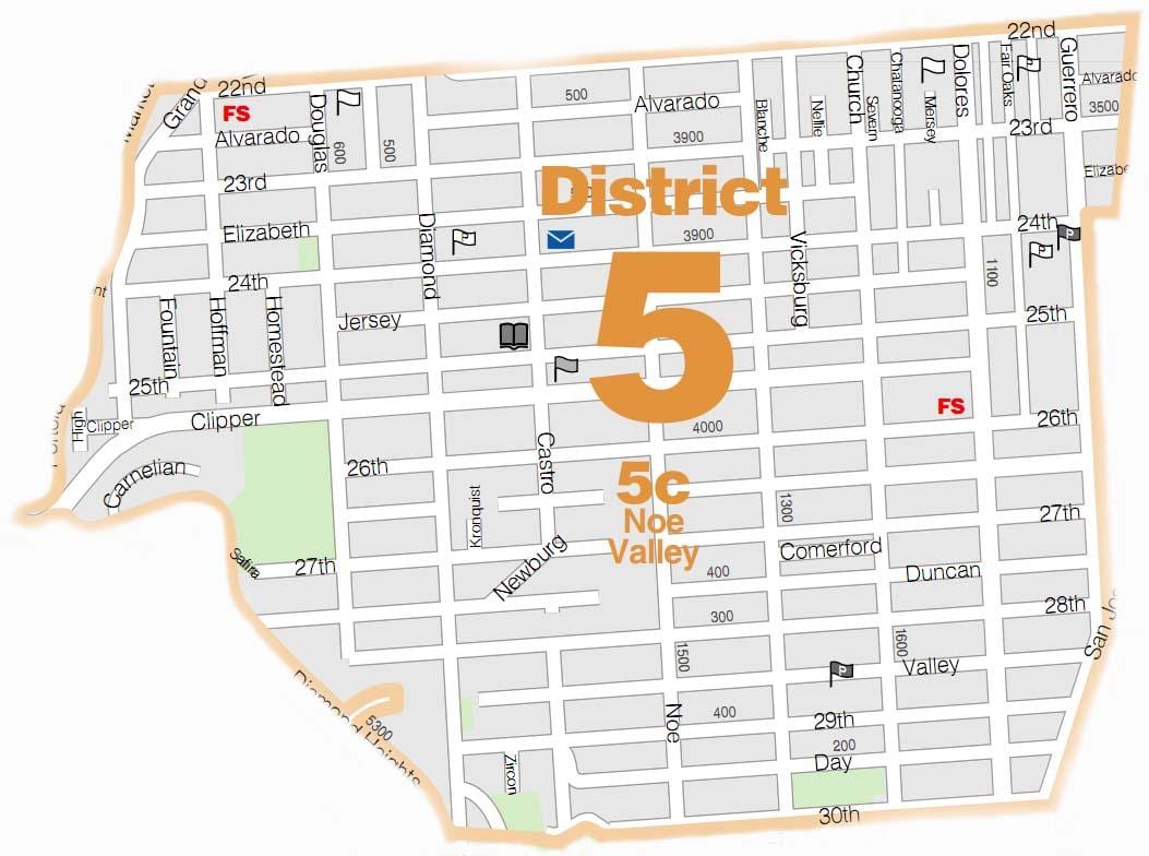 نقشه noe valley San Francisco