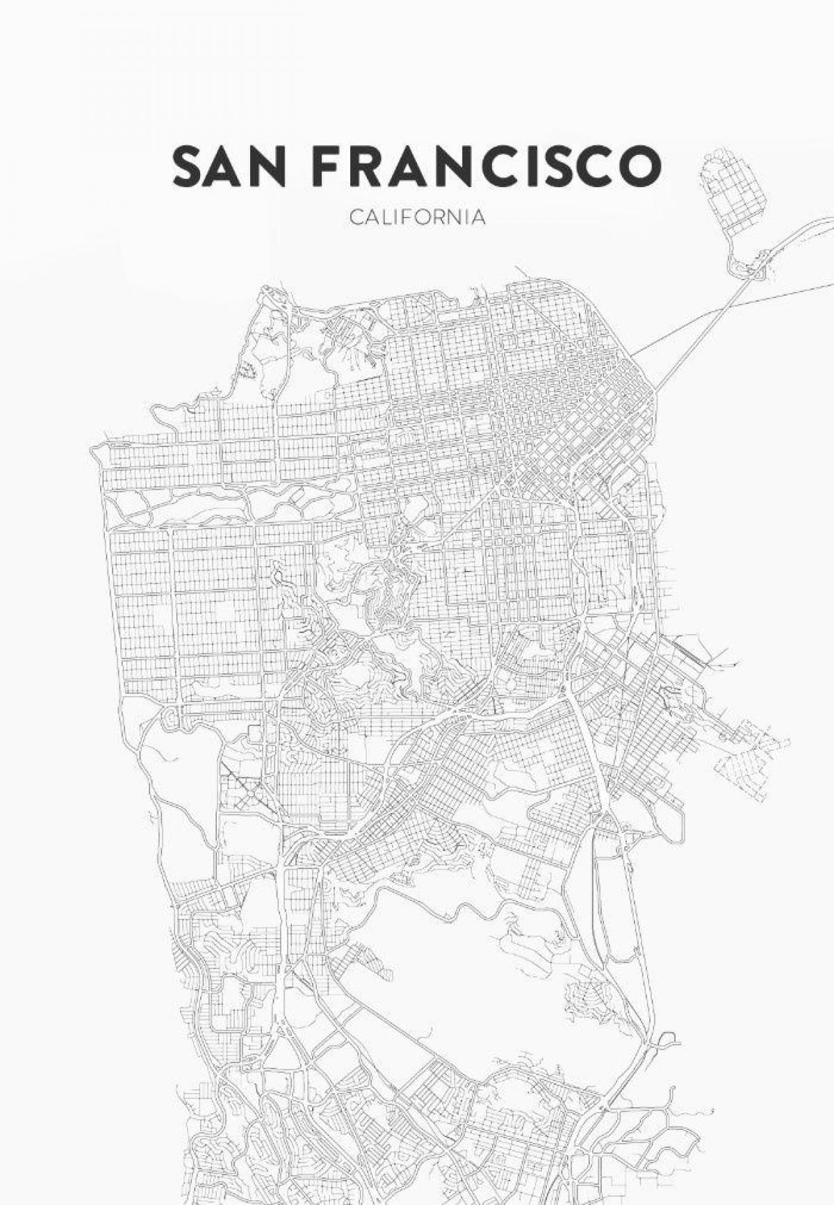 چاپ نقشه از San Francisco
