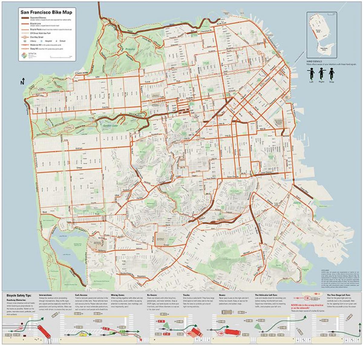 سان فرانسیسکو دوچرخه نقشه