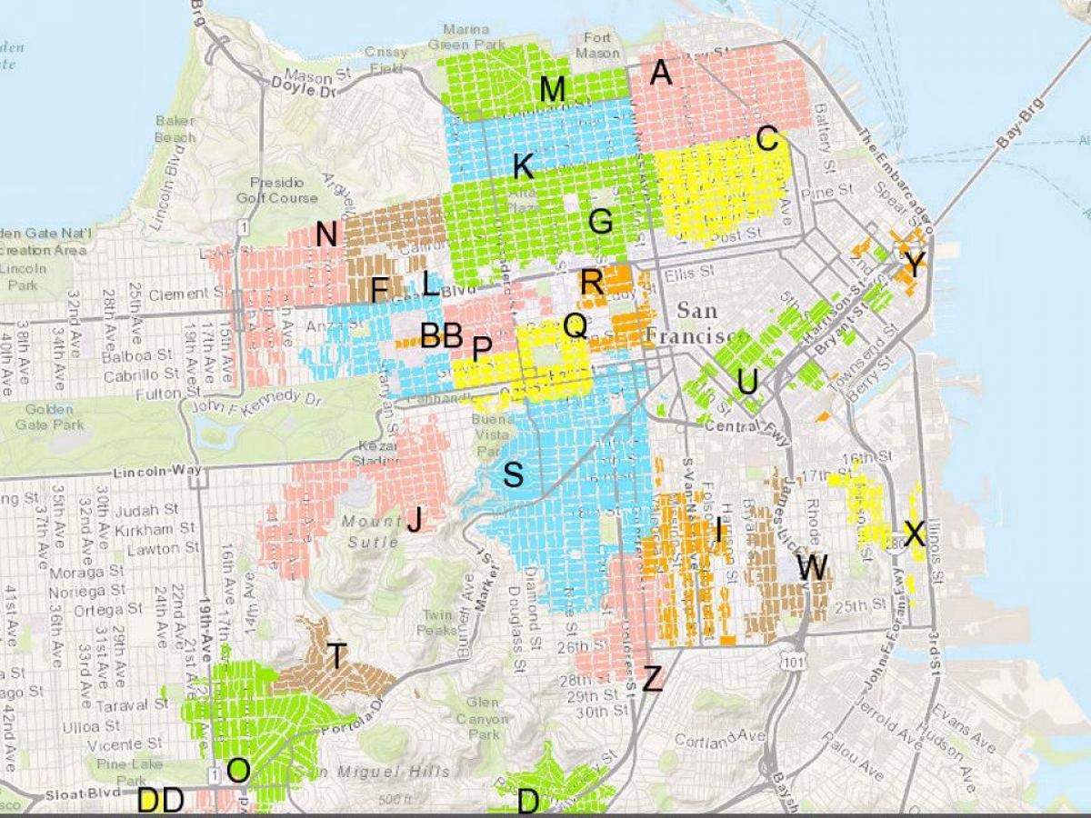 نقشه از SF مسکونی پارکینگ