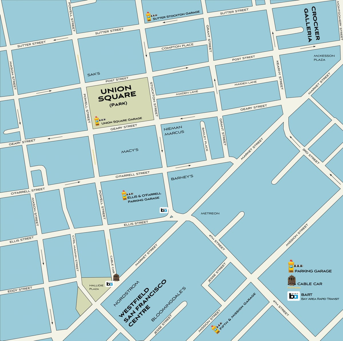 San Francisco, خرید نقشه