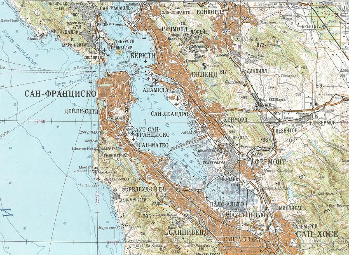 نقشه اتحاد جماهیر شوروی سان فرانسیسکو