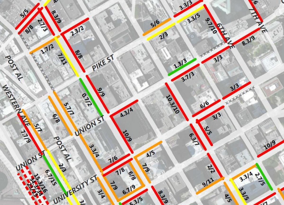 نقشه از San Francisco 2 ساعته پارکینگ