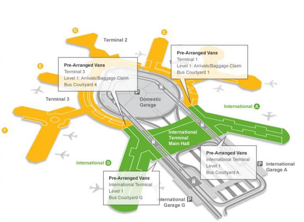 نقشه از فرودگاه سان فرانسیسکو ادعا چمدان