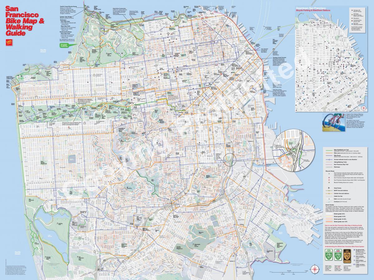 نقشه از San Francisco, دوچرخه