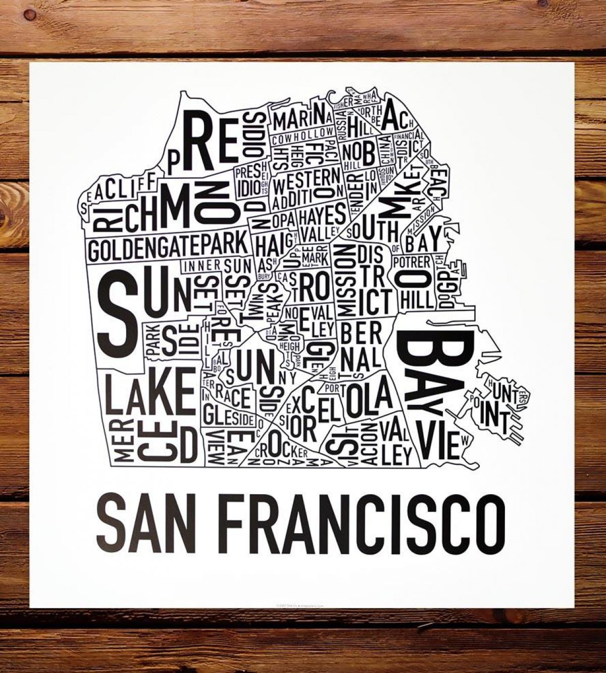 نقشه از San Francisco, محله هنر