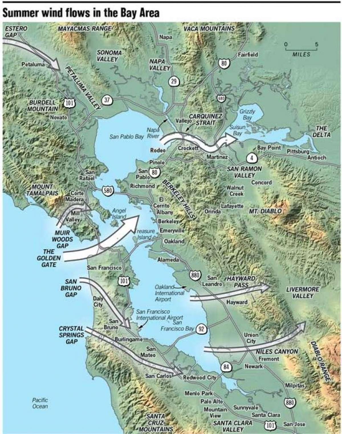 نقشه از San Francisco, محیط زیست