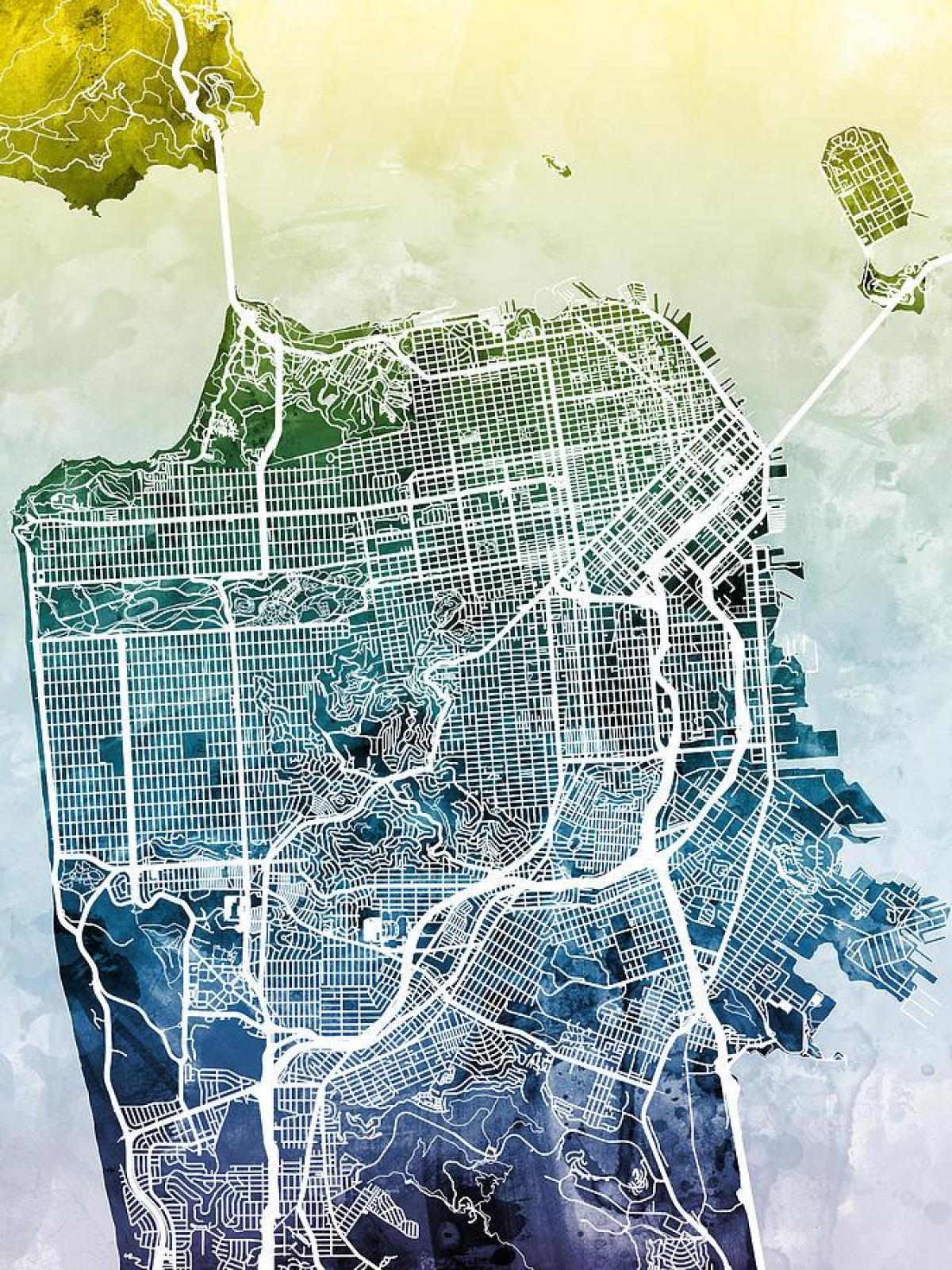 نقشه شهر سان فرانسیسکو هنر