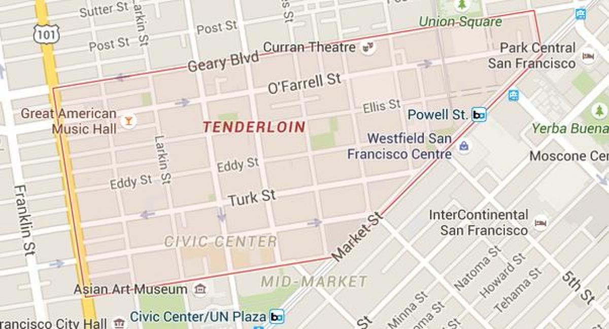 مازو San Francisco map