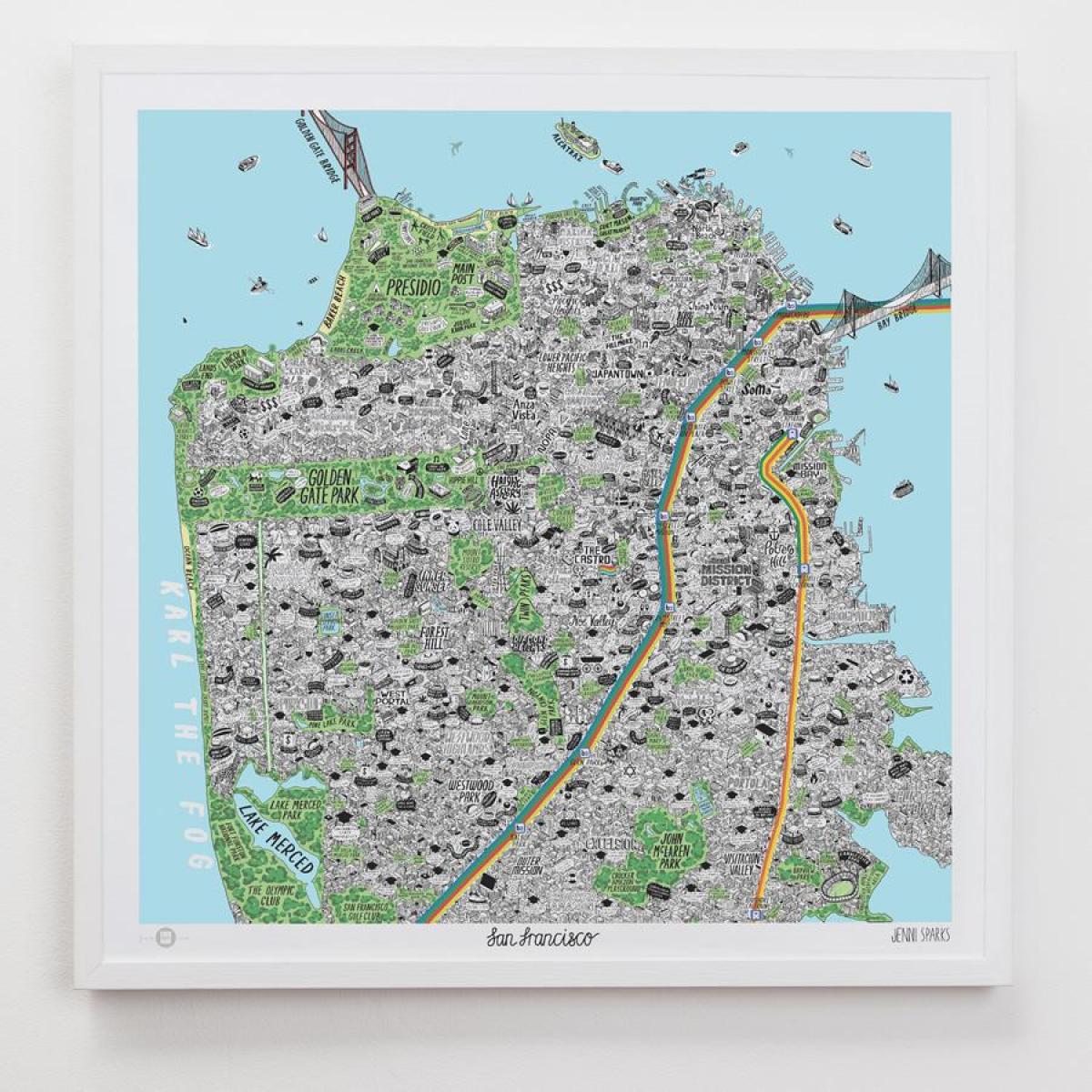 نقشه از San Francisco, هنر