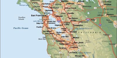 SF bay نقشه