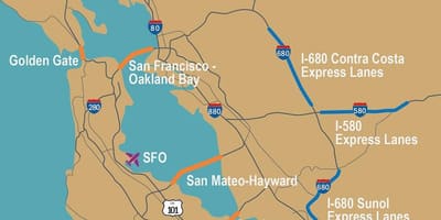 تلفات جاده San Francisco map