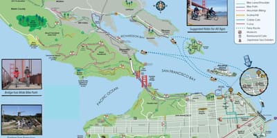 نقشه از San Francisco, تور دوچرخه