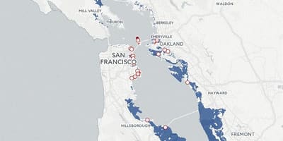 نقشه از San Francisco سیل