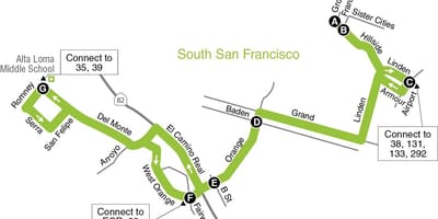 نقشه از San Francisco, مدارس ابتدایی