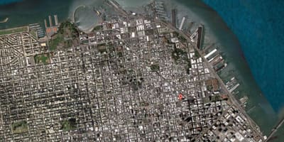 نقشه از San Francisco ماهواره ای