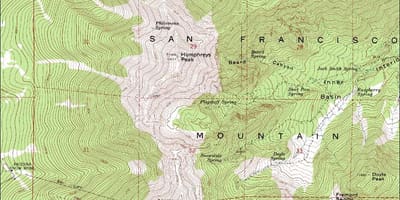 نقشه از San Francisco, کانتور