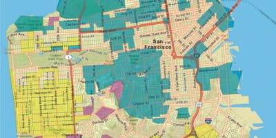 نقشه از San Francisco gis