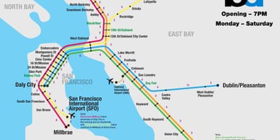 بارت سیستم San Francisco map