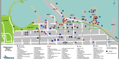 نقشه از San Francisco بندرگاه ماهیگیر
