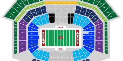 نقشه از 49ers پارکینگ 