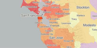 نقشه از mapp سان فرانسیسکو