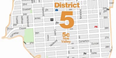نقشه noe valley San Francisco