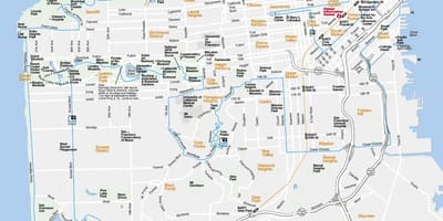 نقشه از San Francisco, نشانه