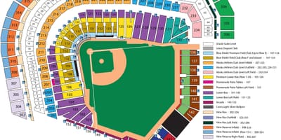 San Francisco giants صندلی نقشه
