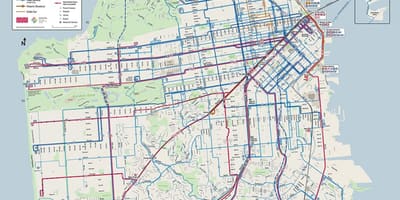 SFO muni نقشه