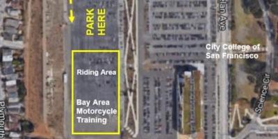 نقشه از SF پارکینگ موتور سیکلت