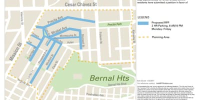 نقشه SFmta تمیز کردن خیابان