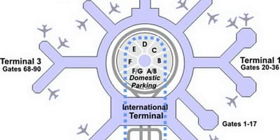 نقشه SFO ترمینال g