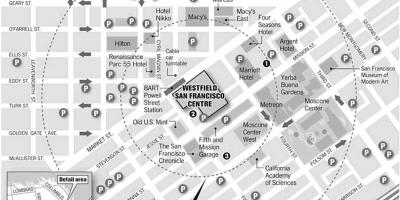 نقشه westfield San Francisco
