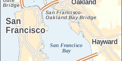نقشه از San Francisco پل