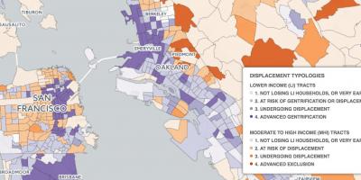 نقشه از San Francisco gentrification