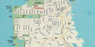 نقشه از San Francisco, جاذبه های اصلی