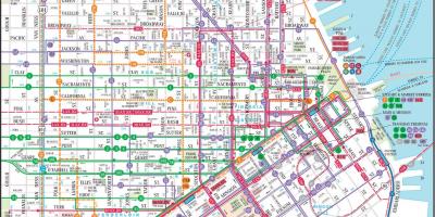 سان فرانسیسکو حمل و نقل عمومی نقشه