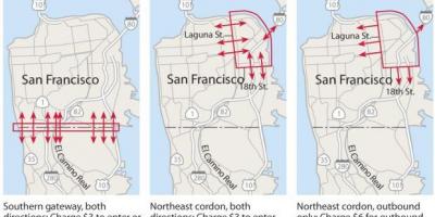 نقشه از San Francisco, عوارض