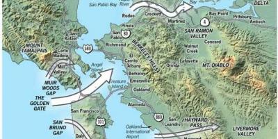 نقشه از San Francisco, محیط زیست