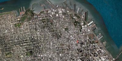 نقشه از San Francisco ماهواره ای