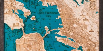 نقشه از San Francisco چوب