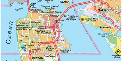 نقشه از east bay شهرستانها
