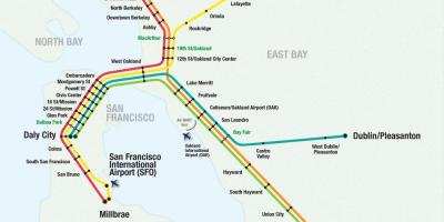 فرودگاه سان فرانسیسکو بارت نقشه