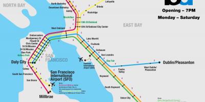 بارت سیستم San Francisco map