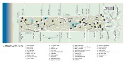 نقشه از پارک گلدن گیت 